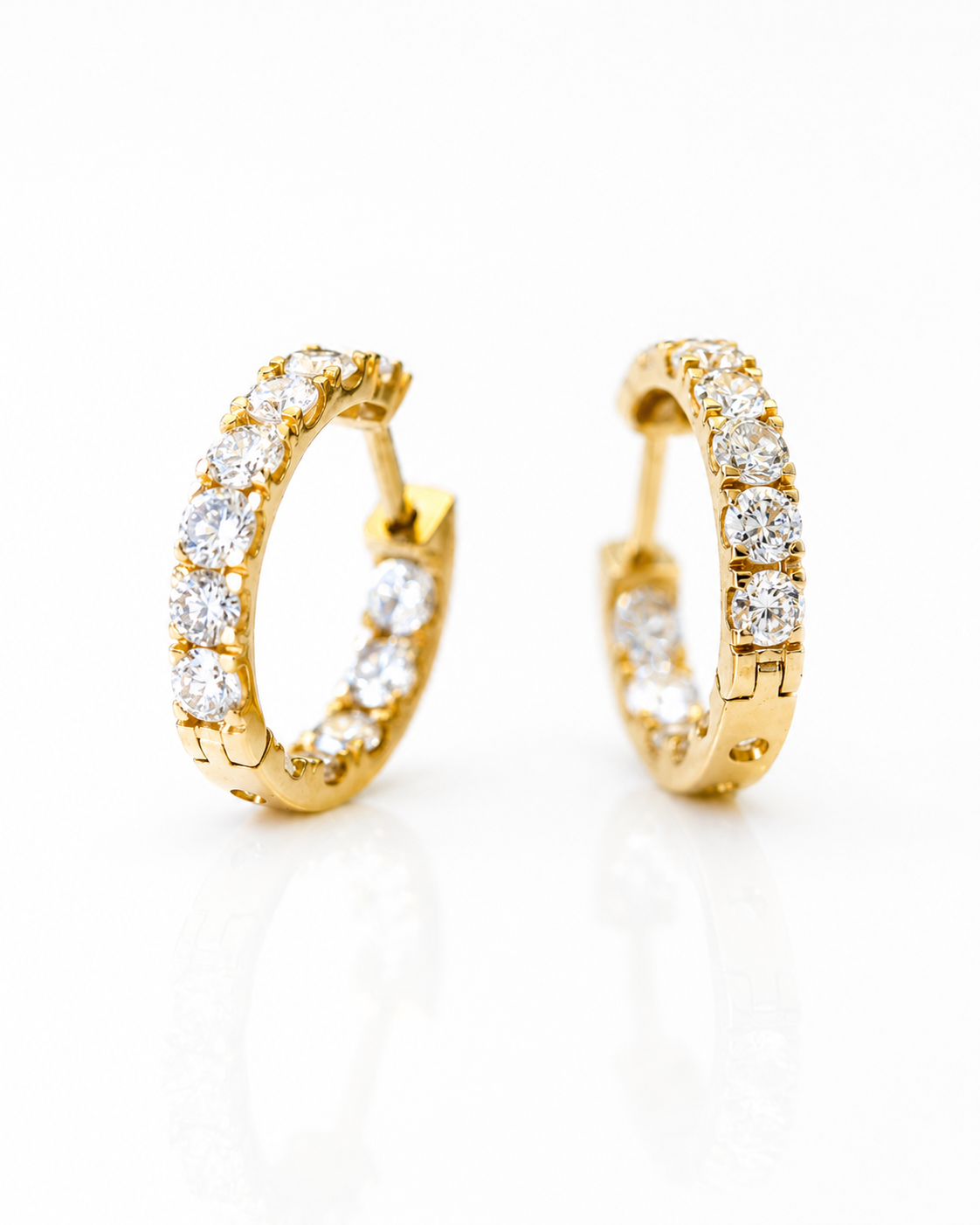 gold hoop earrings