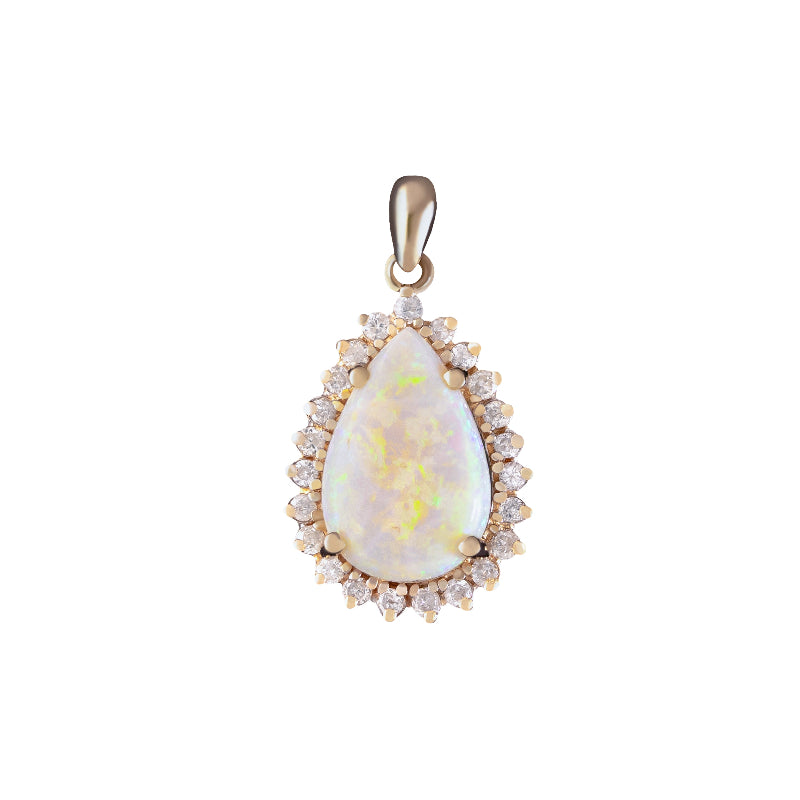 OPAL & DIAMOND PENDANT