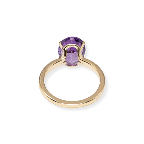 18k Gold Amethyst Ring