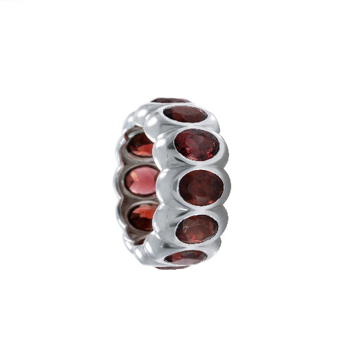 Garnet Silver Ring