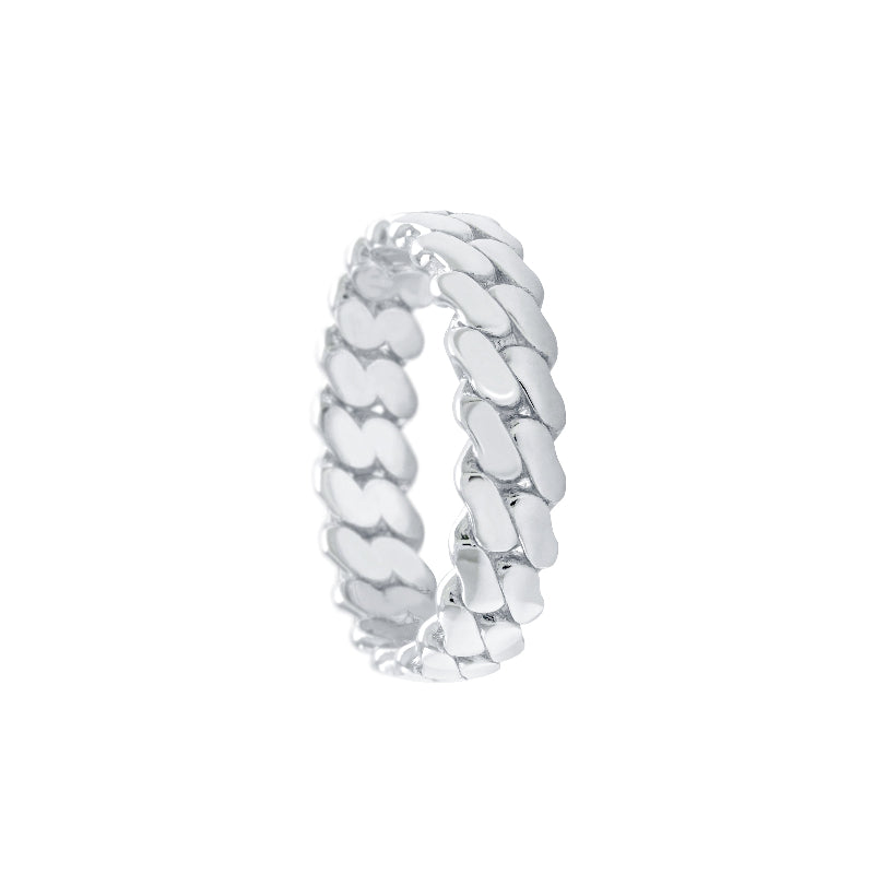 CUBAN SILVER RING