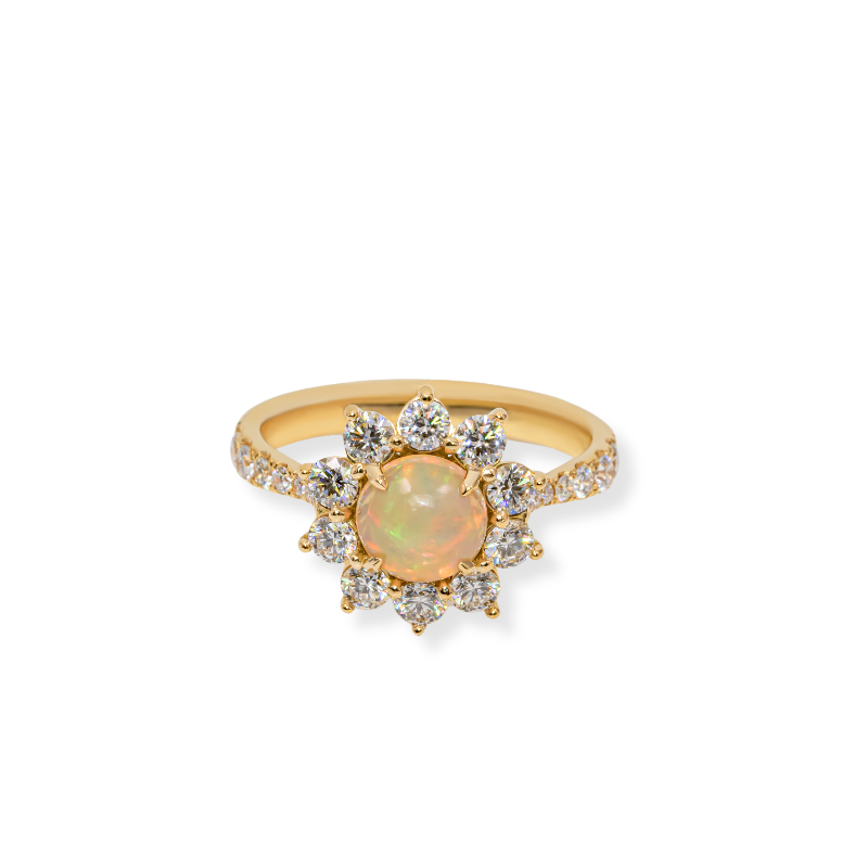 OPAL & DIAMOND RING