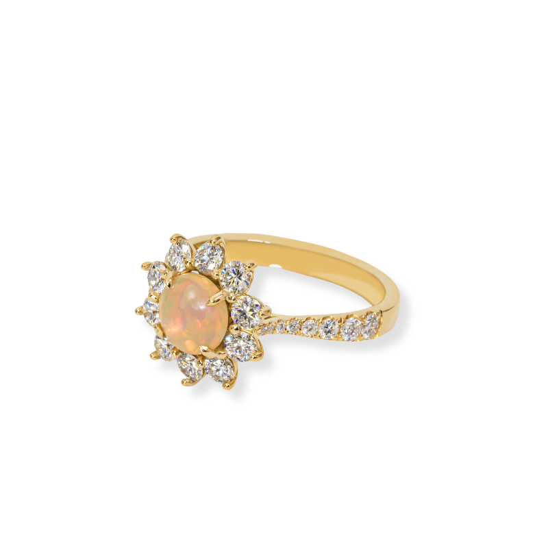 OPAL & DIAMOND RING
