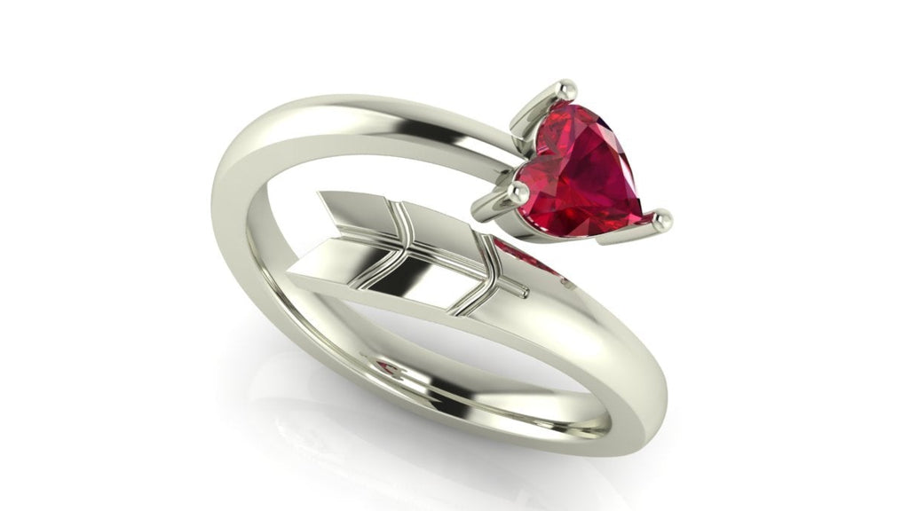 Heart Arrow Ring