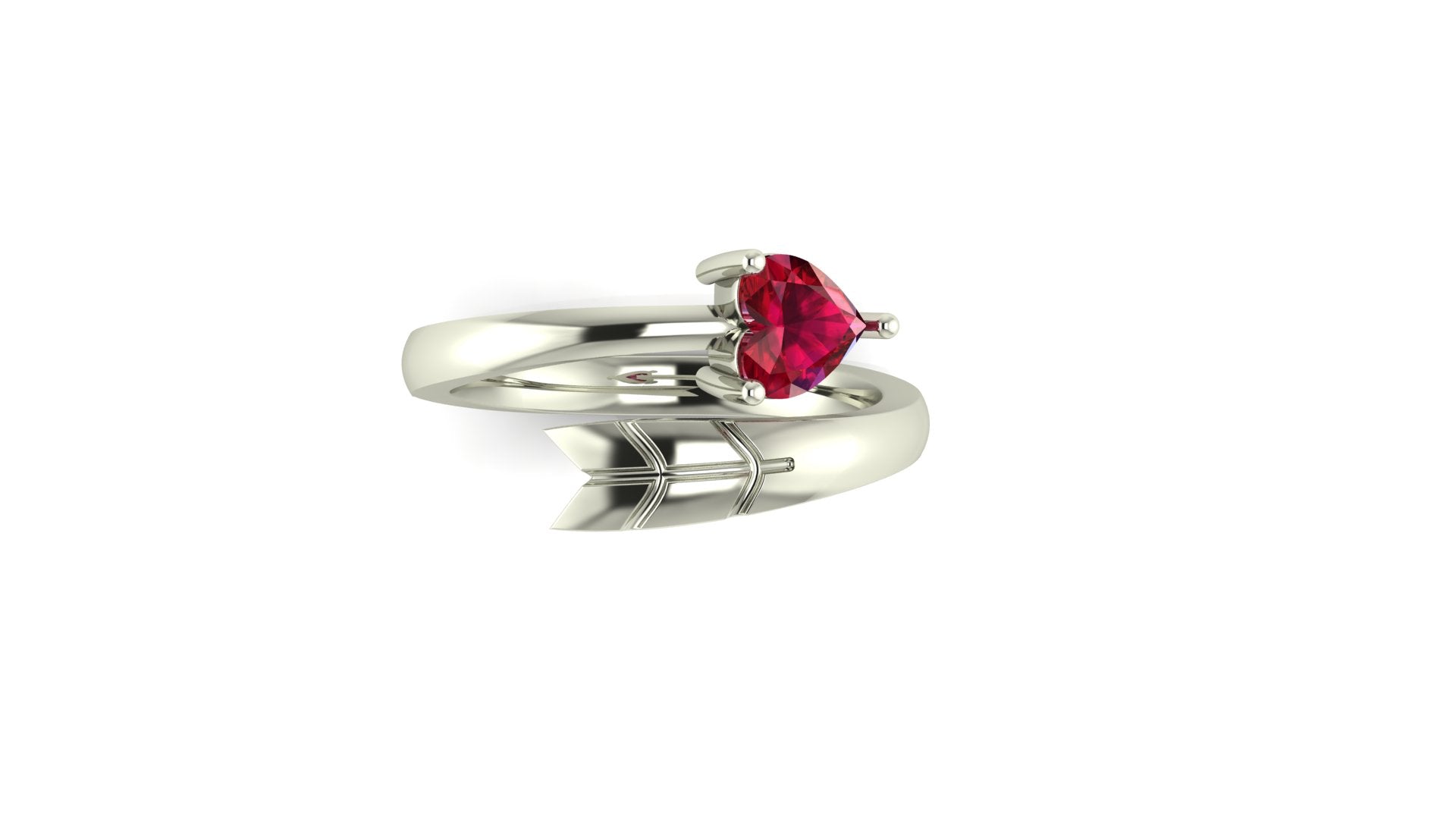 Heart Arrow Ring