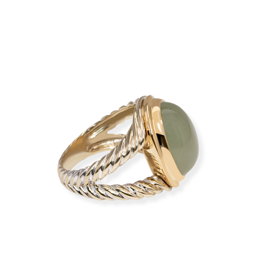 18k Gold Aquamarine Ring