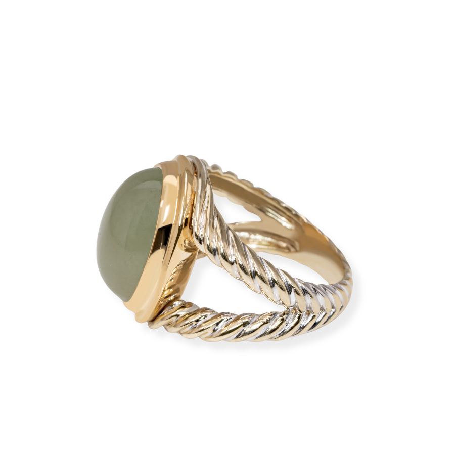 18k Gold Aquamarine Ring