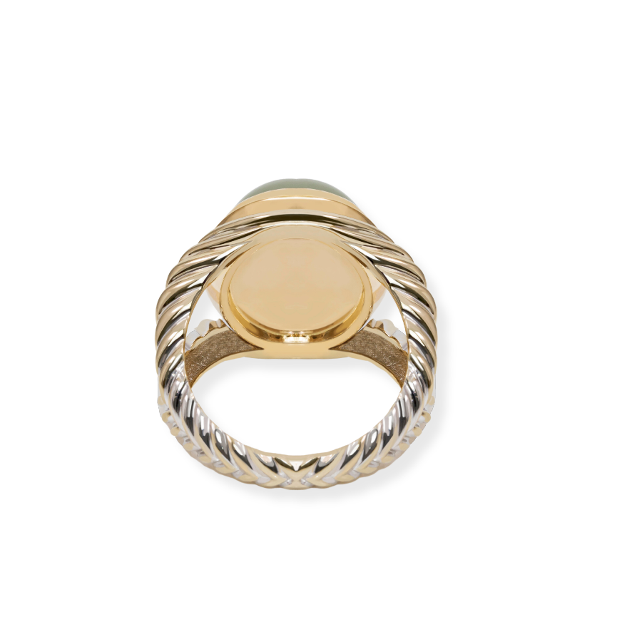 18k Gold Aquamarine Ring