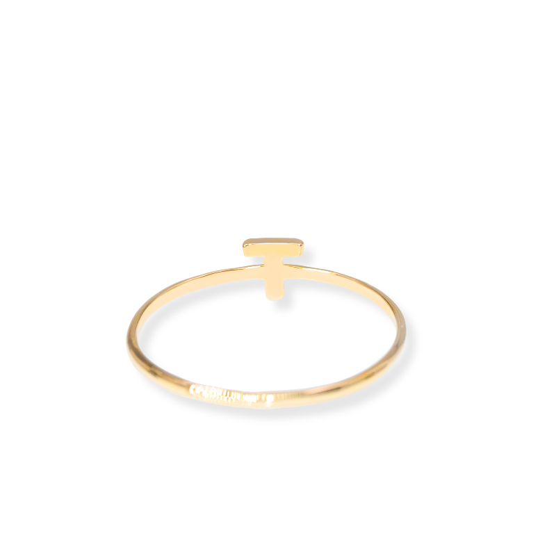 18k Gold Alphabet Ring