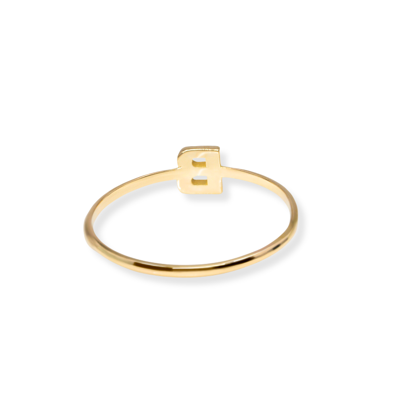 18k Gold Alphabet Ring