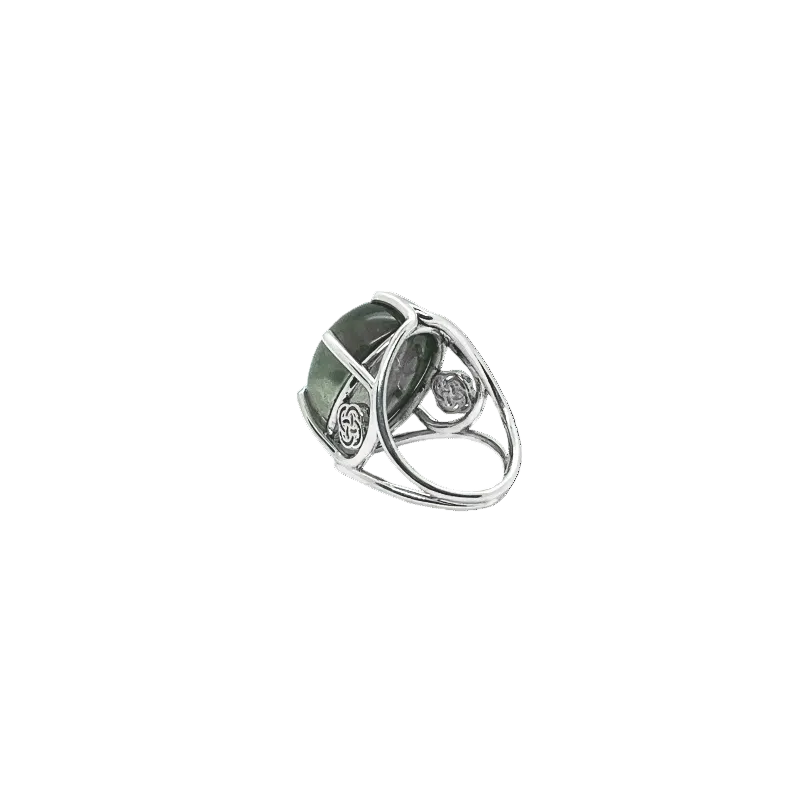 Aquamarine Silver Ring