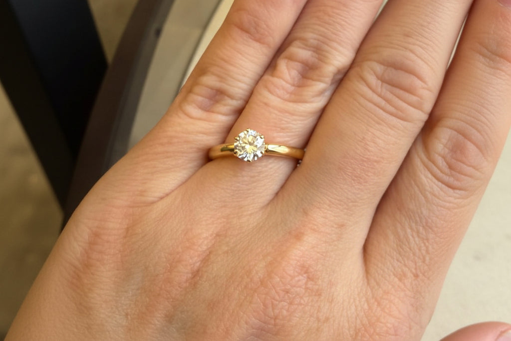 SOLITARY RING 18K