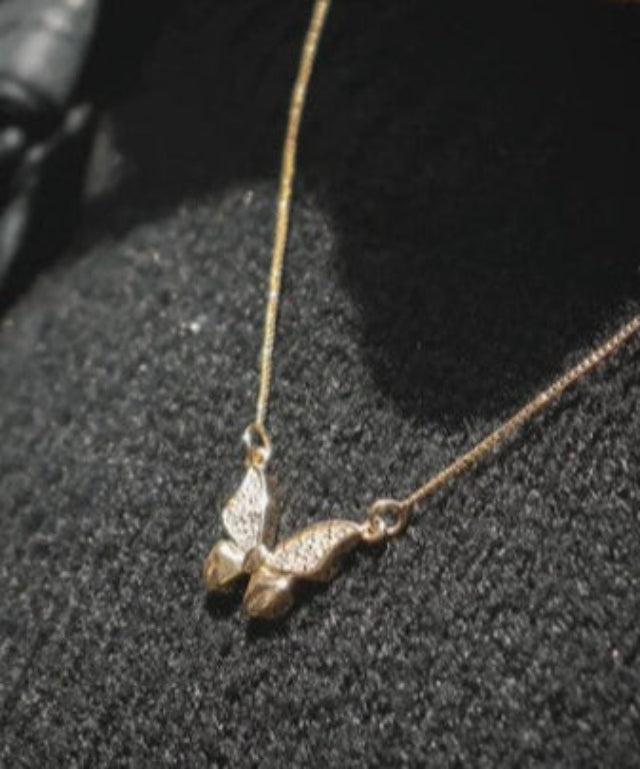 Diamond Butterfly Necklace