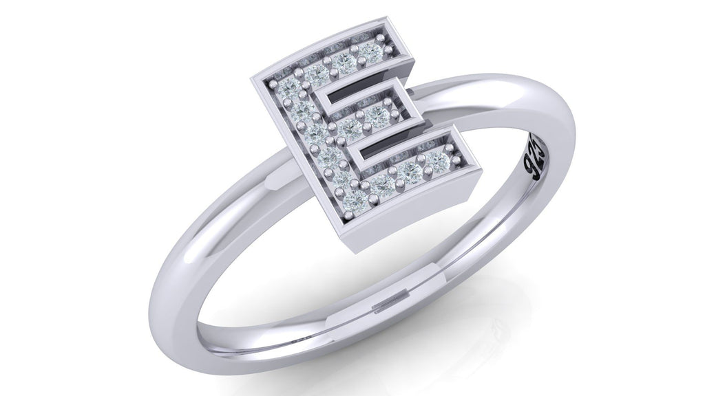 925 SILVER ALPHABET RING