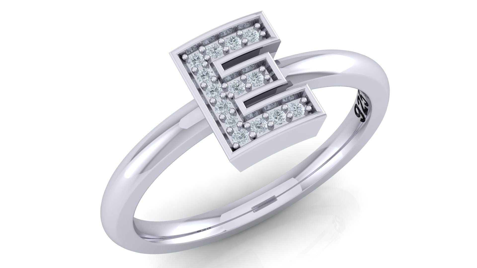 925 SILVER ALPHABET RING