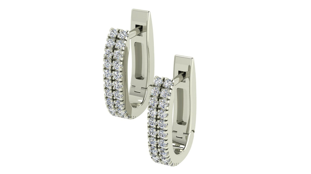 TWO LINE DIAMONDS EARRINGS