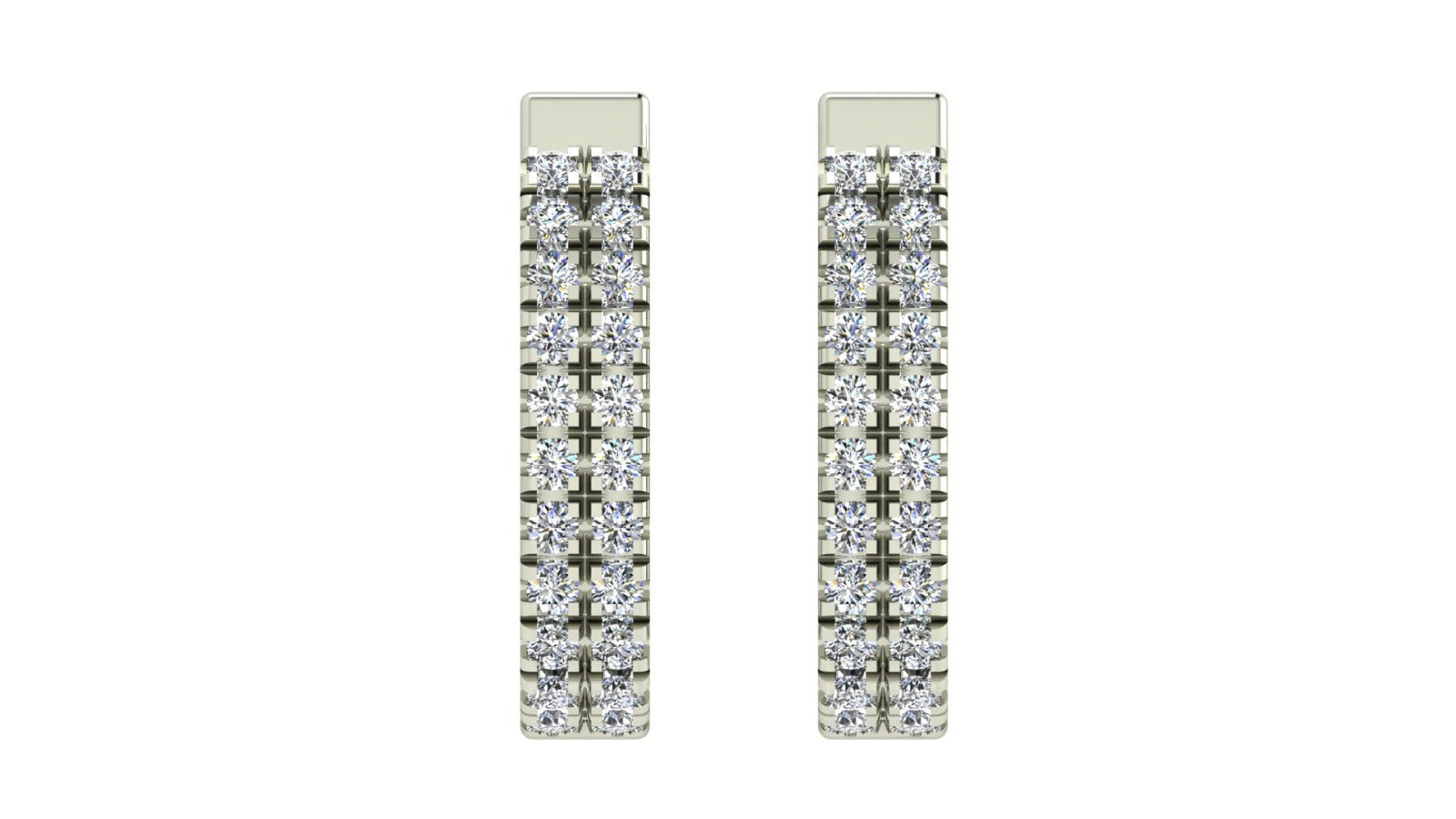 TWO LINE DIAMONDS EARRINGS