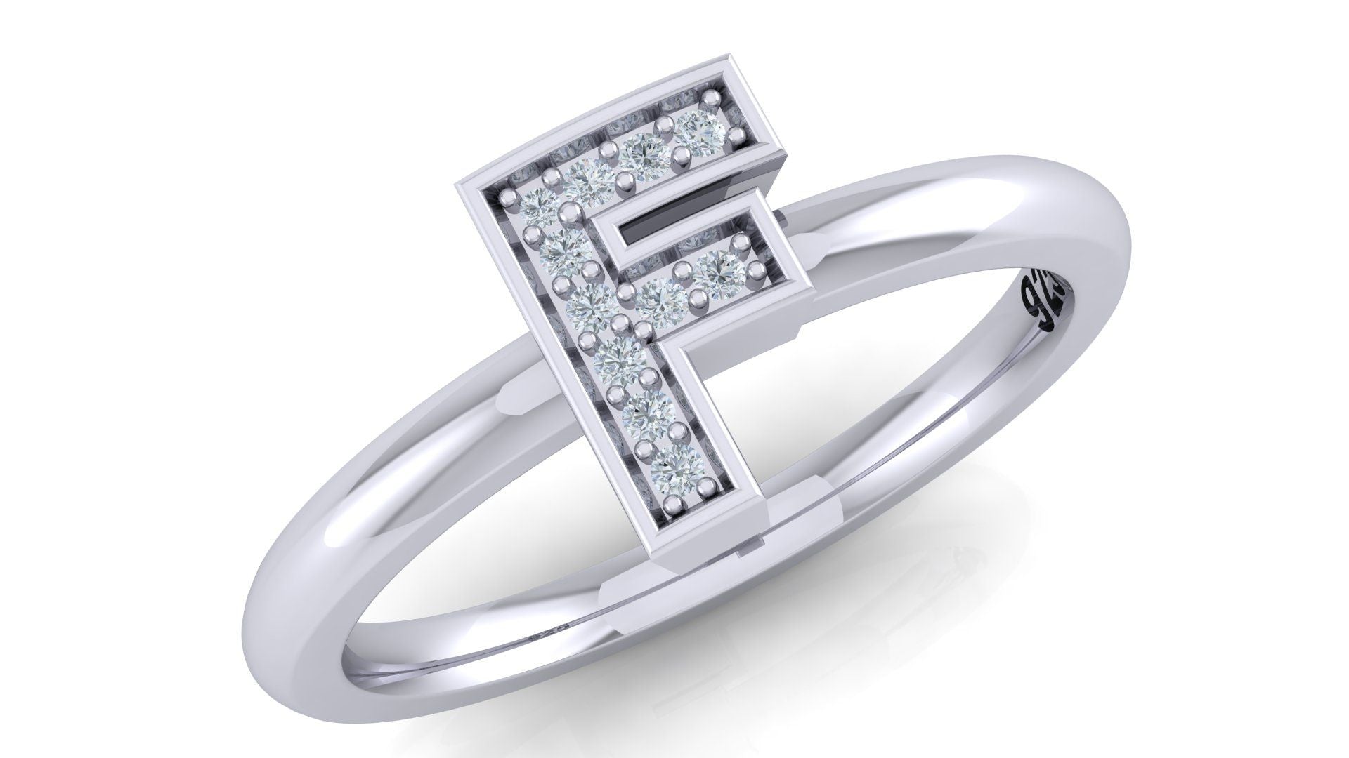 925 SILVER ALPHABET RING