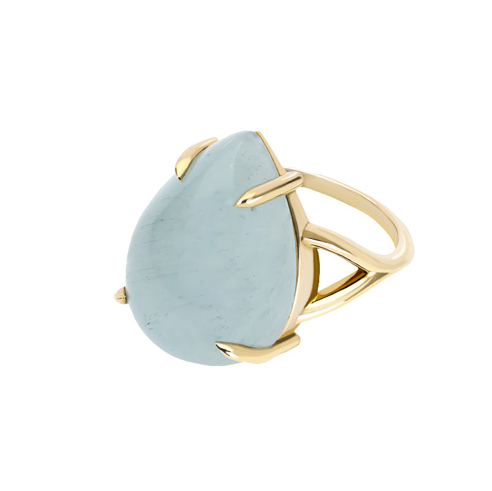 Anillo Aguamarina Oro