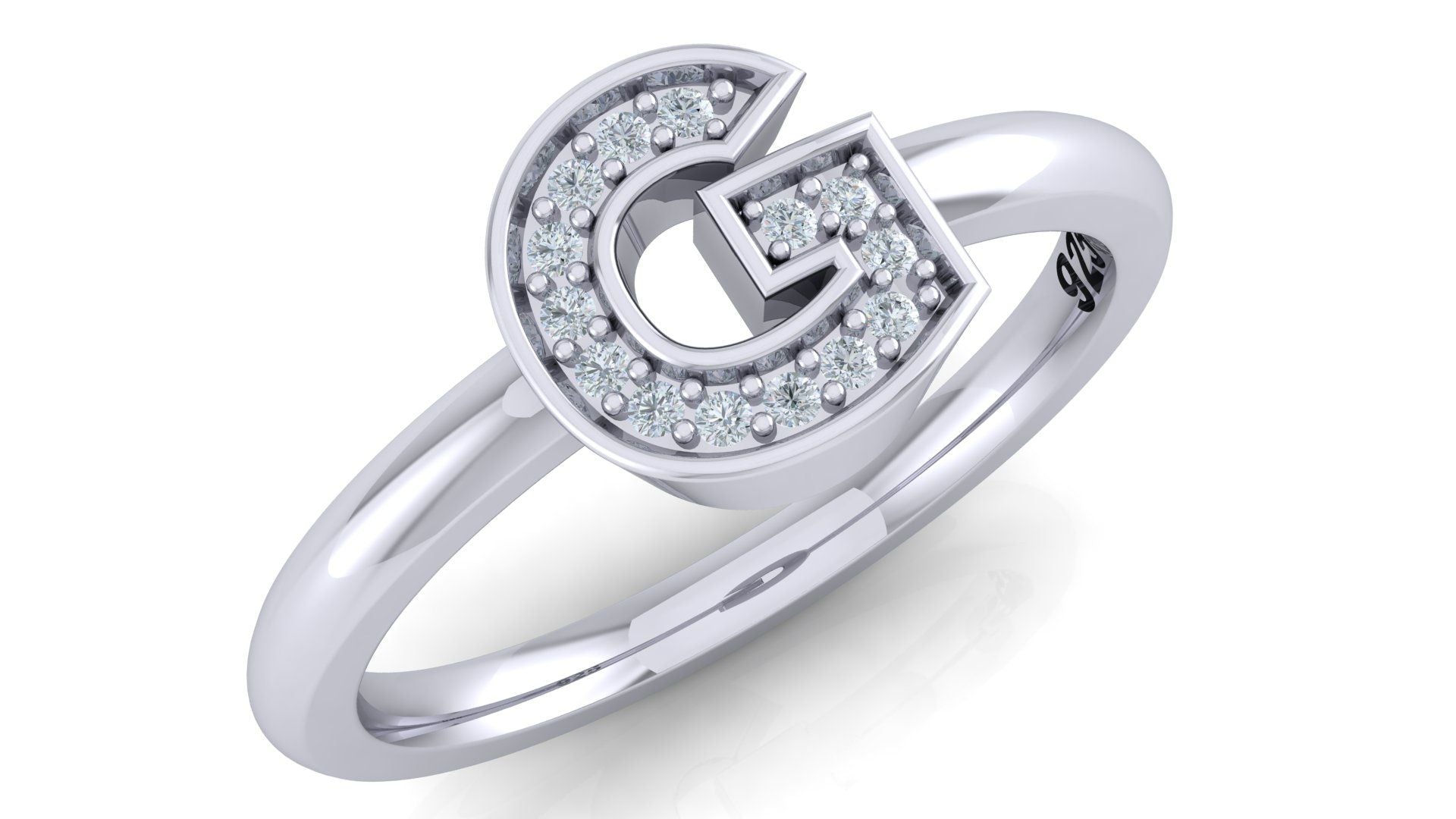 925 SILVER ALPHABET RING