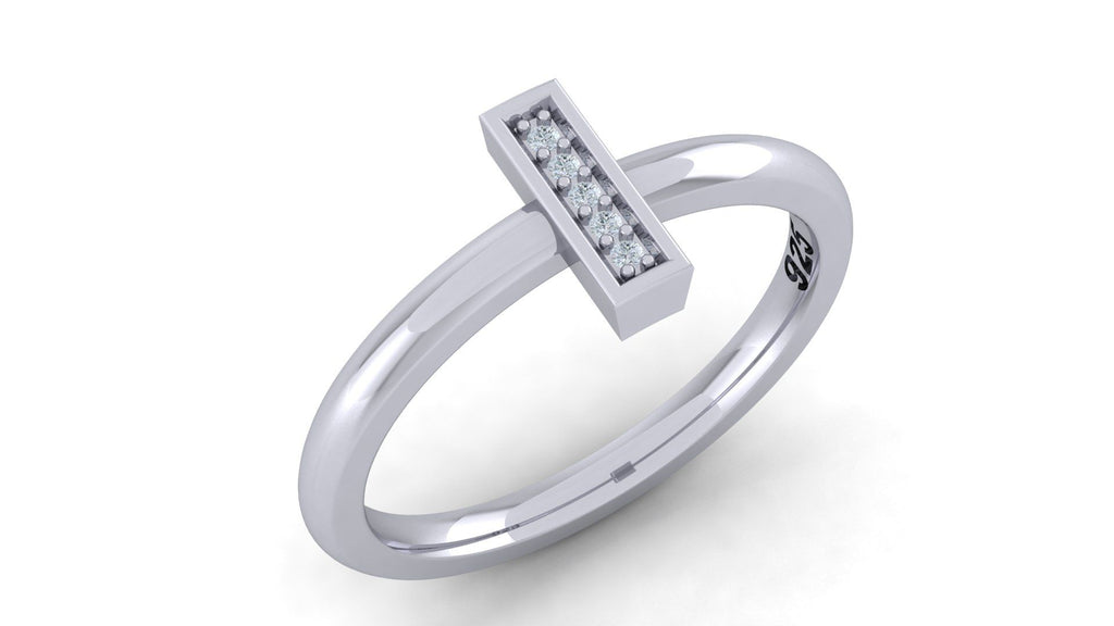 925 SILVER ALPHABET RING