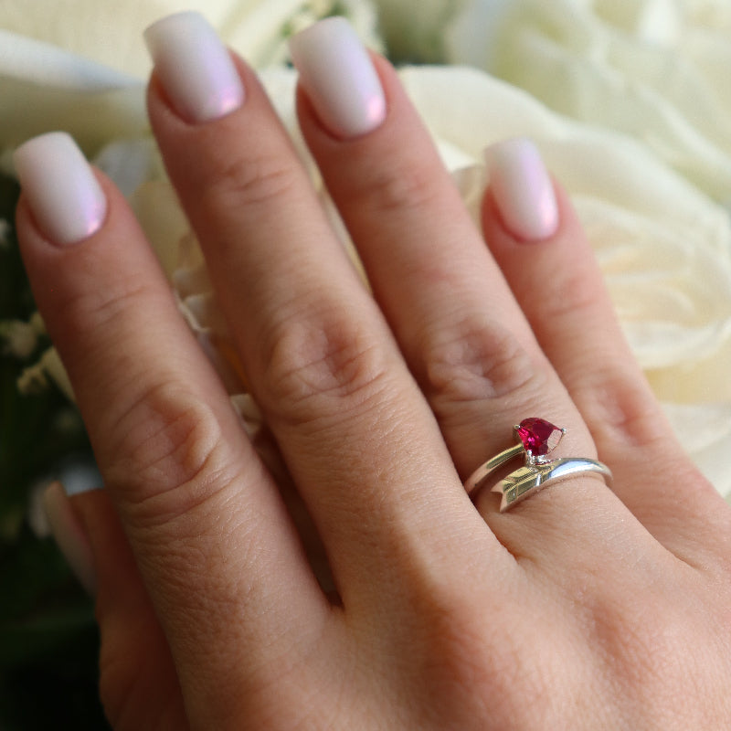 Heart Arrow Ring