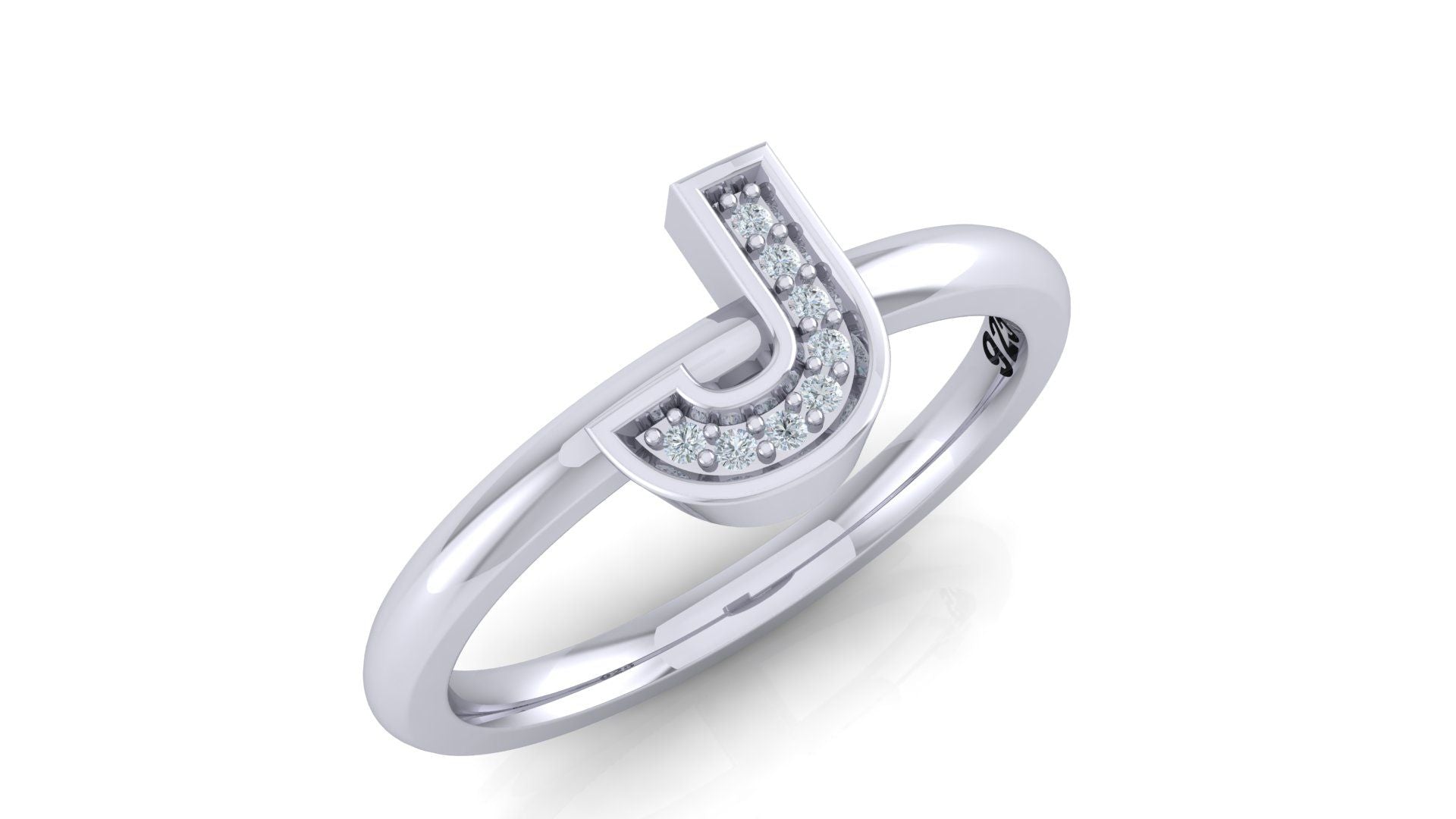925 SILVER ALPHABET RING