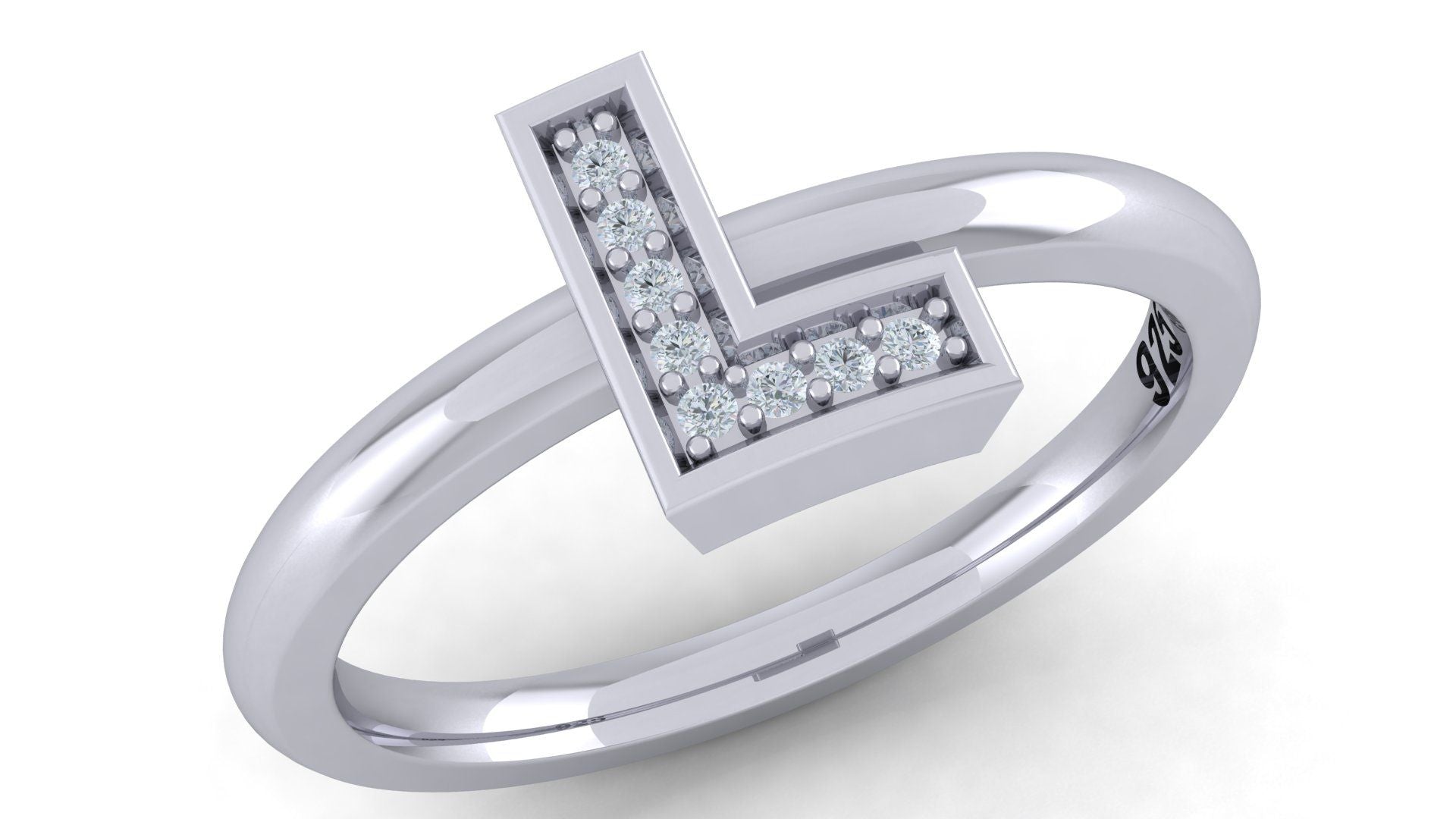 925 SILVER ALPHABET RING