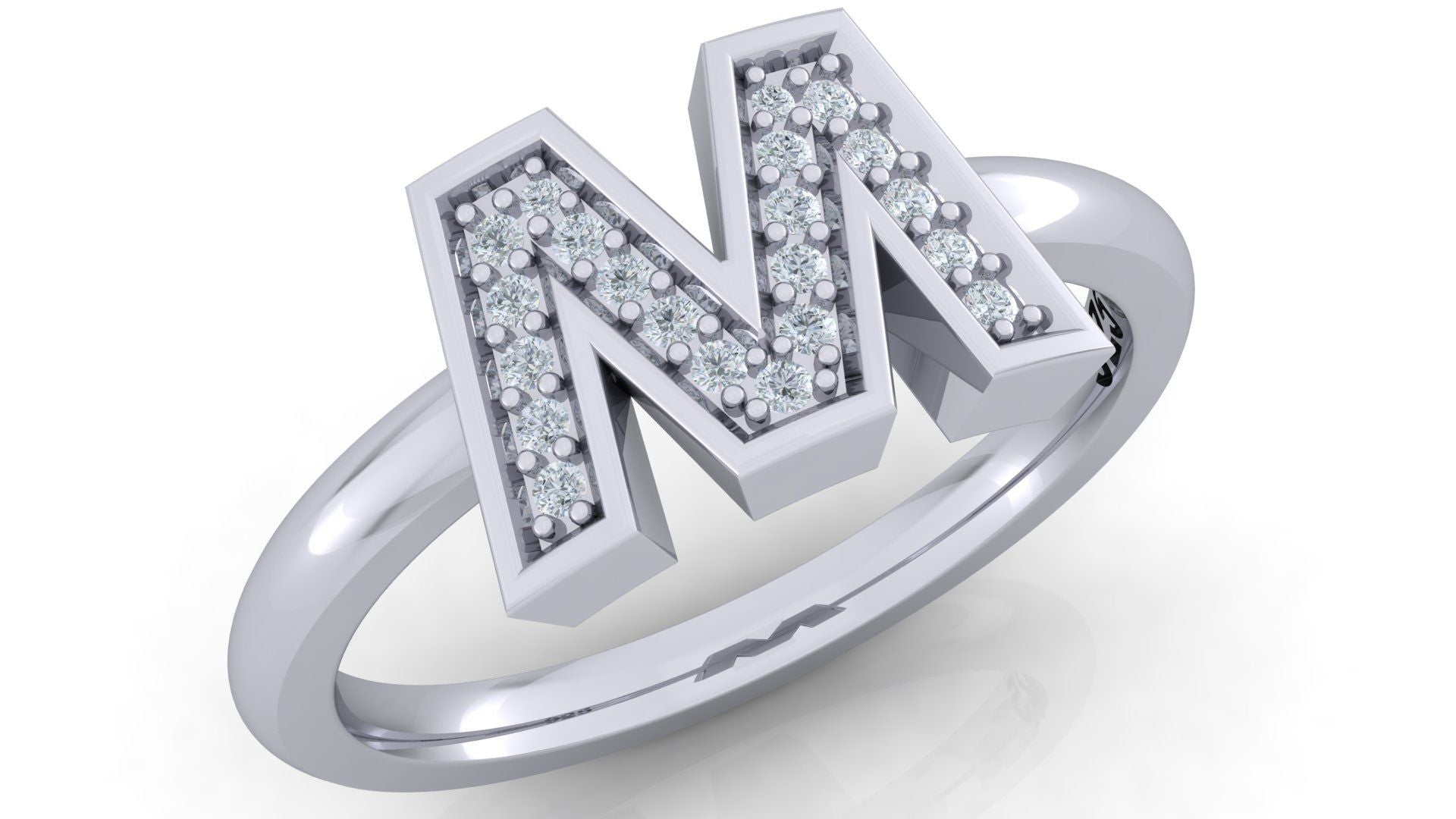 925 SILVER ALPHABET RING