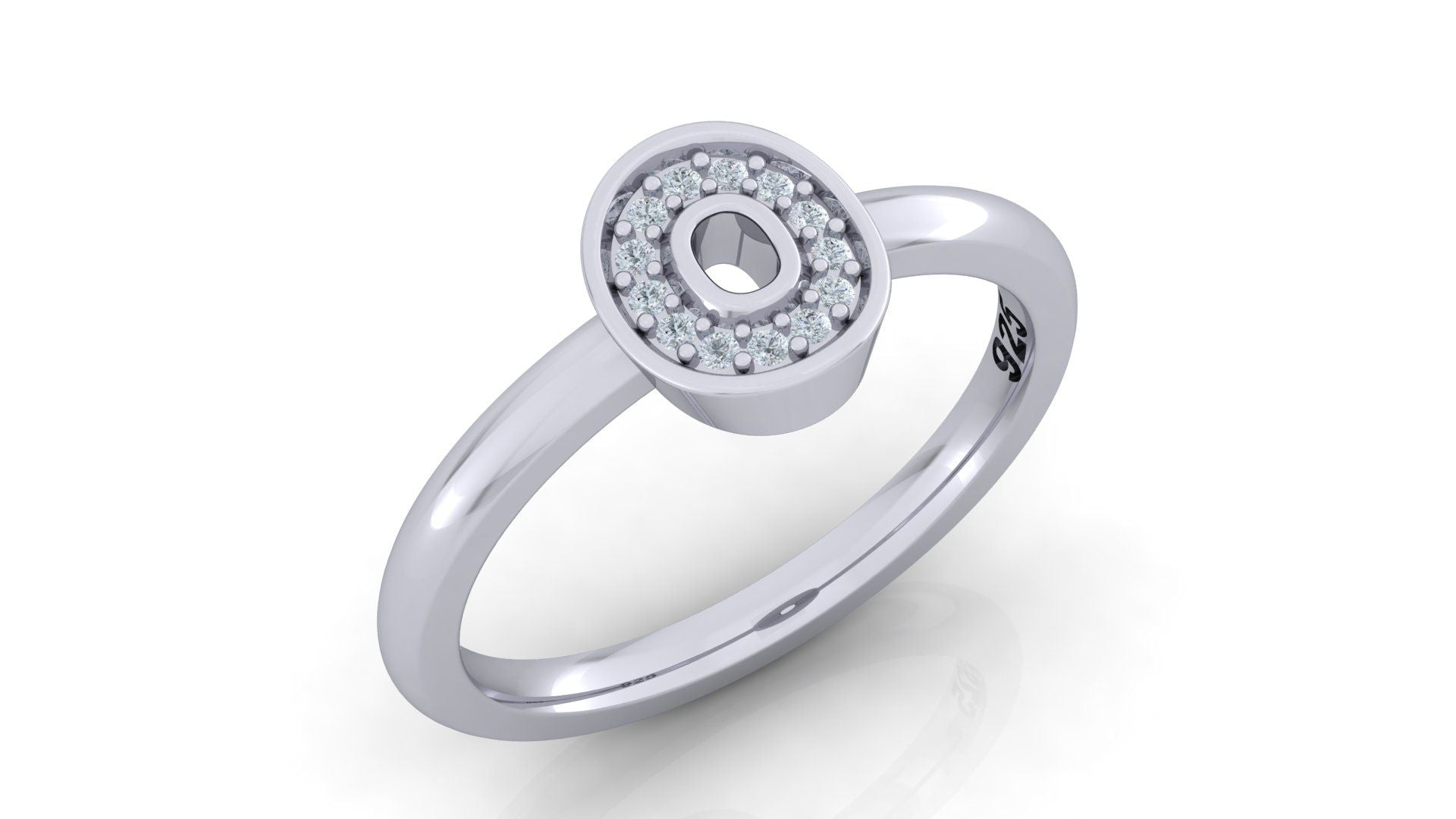 925 SILVER ALPHABET RING