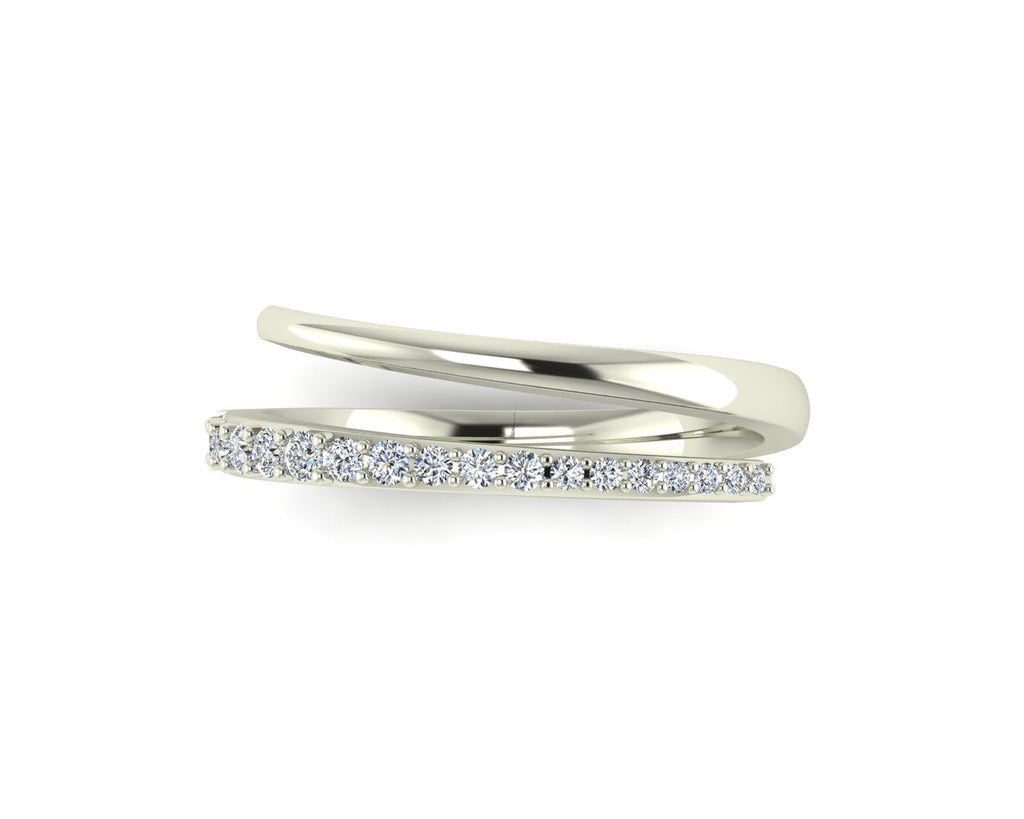 Gold Gradient Diamond Wrap Ring