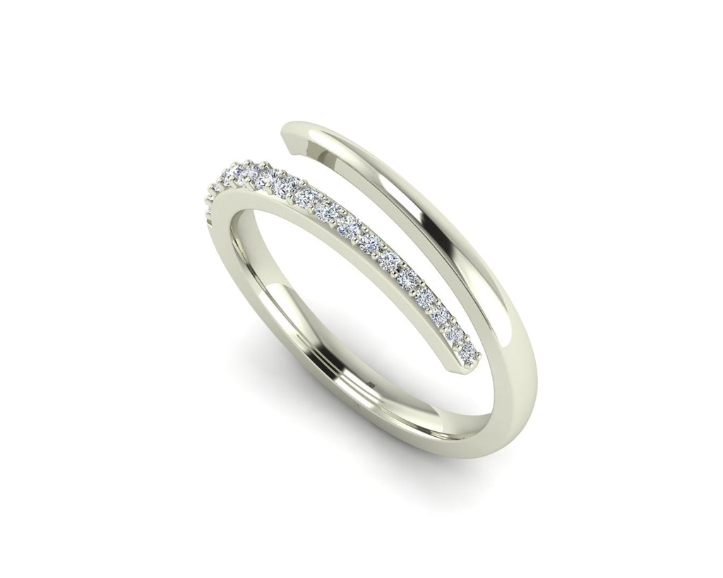 Gold Gradient Diamond Wrap Ring