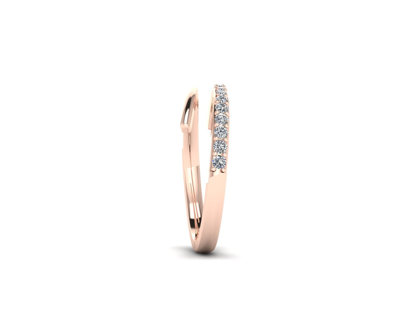 Gold Gradient Diamond Wrap Ring