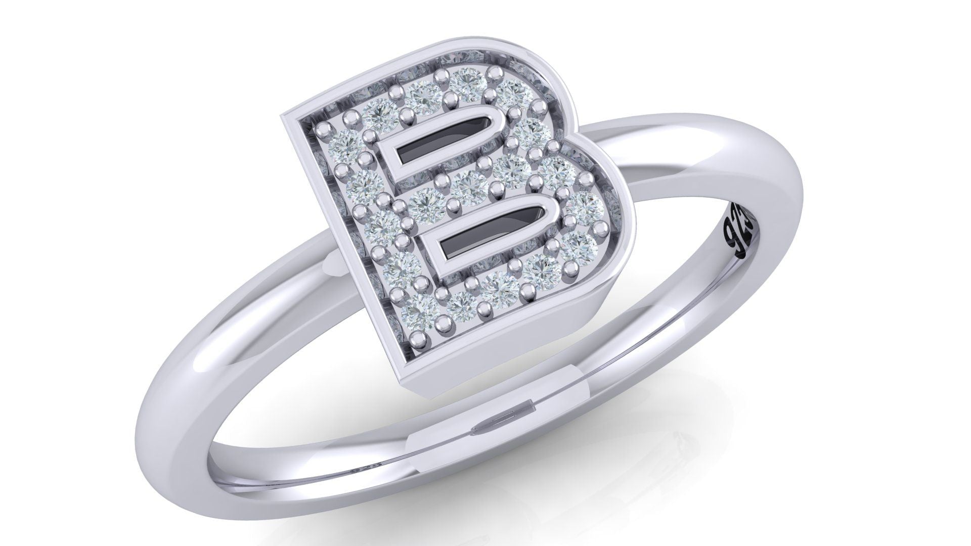 925 SILVER ALPHABET RING