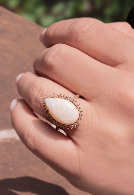 Anillo ópalo
