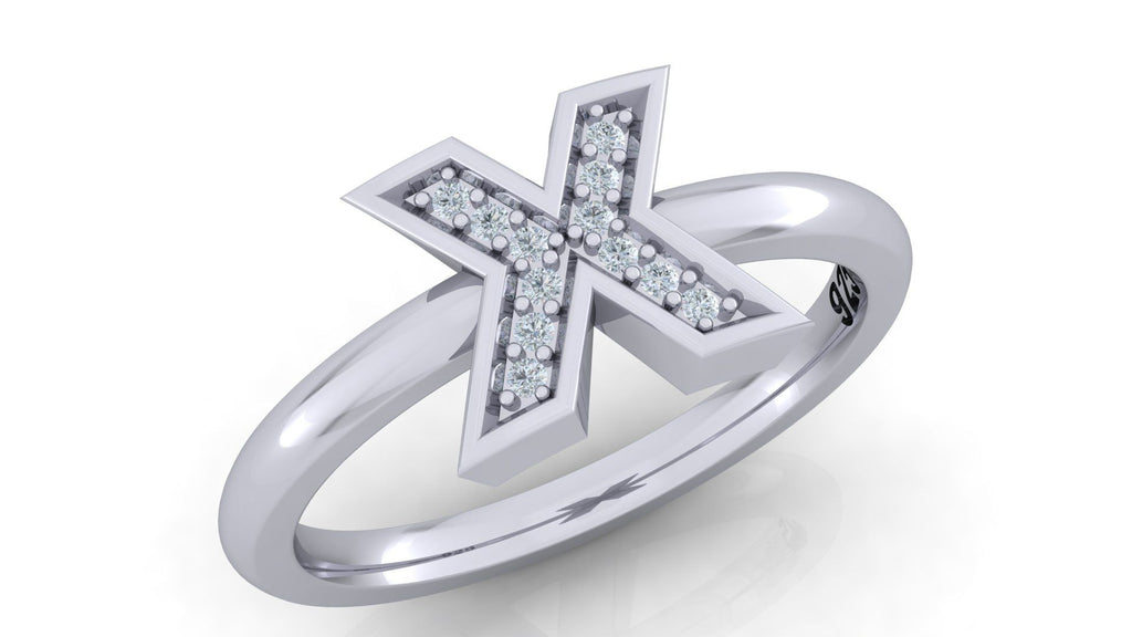 925 SILVER ALPHABET RING