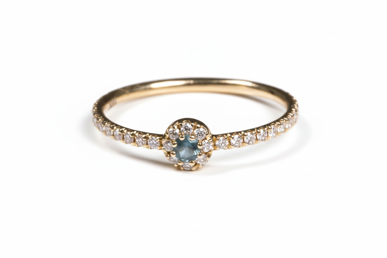 Solitario Turmalina Paraiba