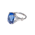 Obsidiana Óvalo Azul Oscuro