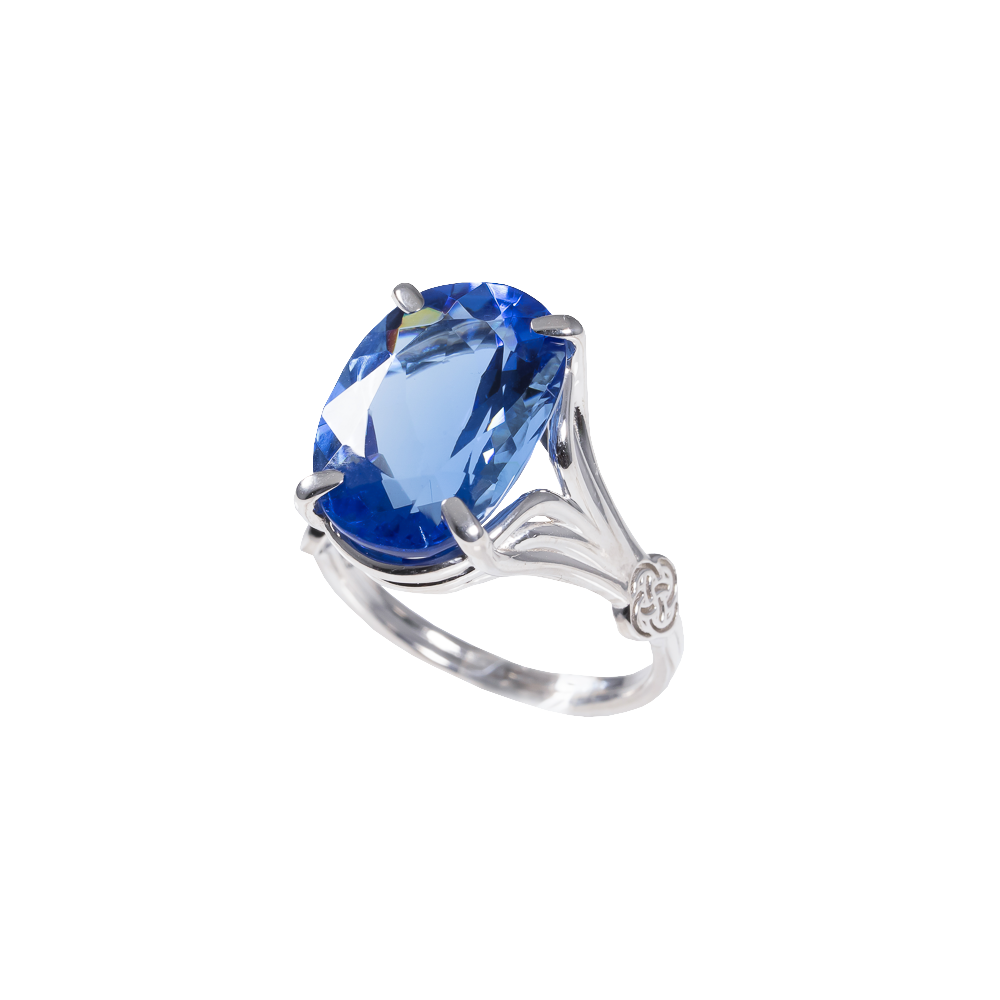 Obsidiana Óvalo Azul Oscuro