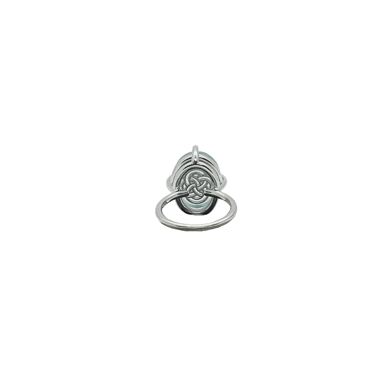 Aquamarine Silver Ring