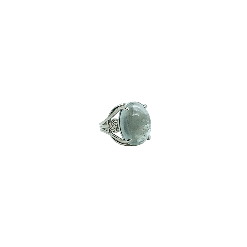 Aquamarine Silver Ring