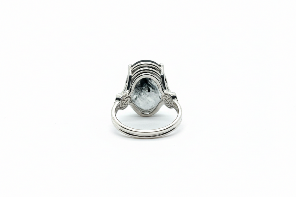 Rutilated Quartz Silver Ring