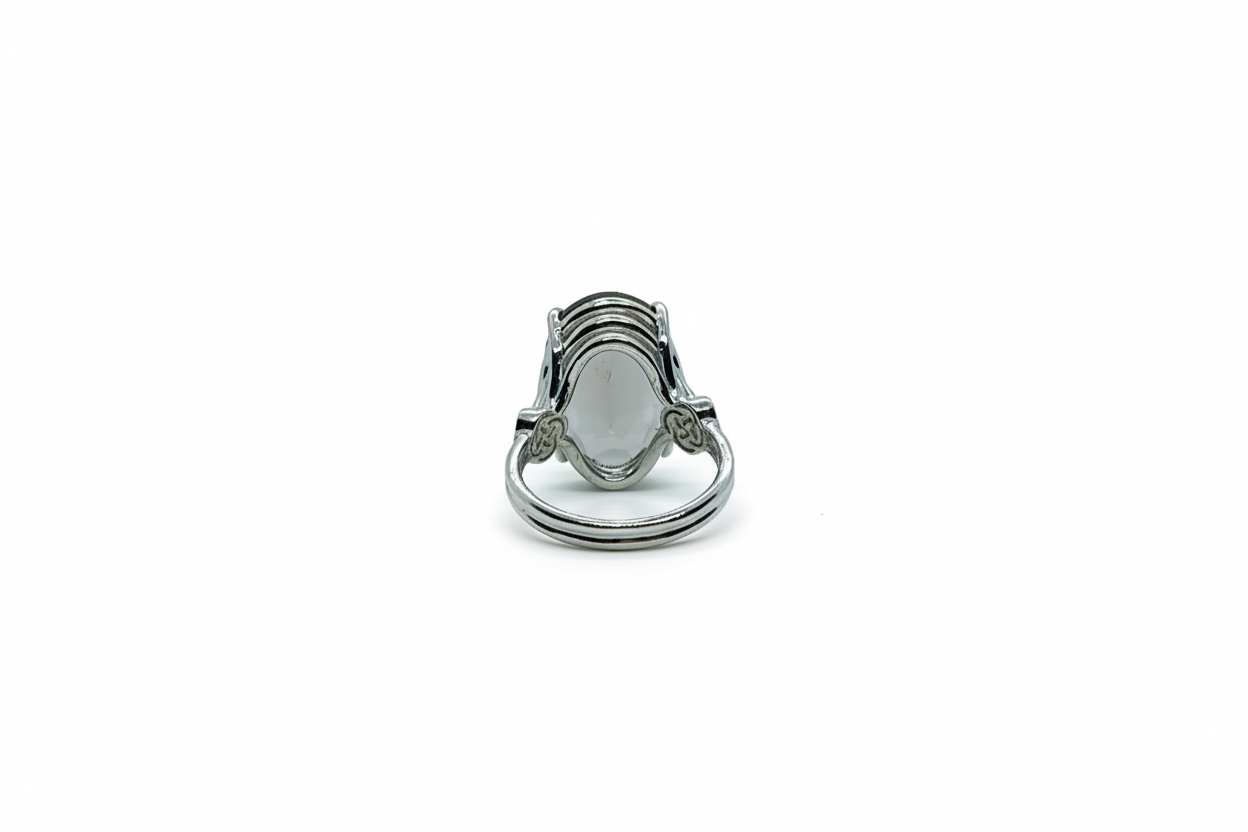 White Quartz Oval
