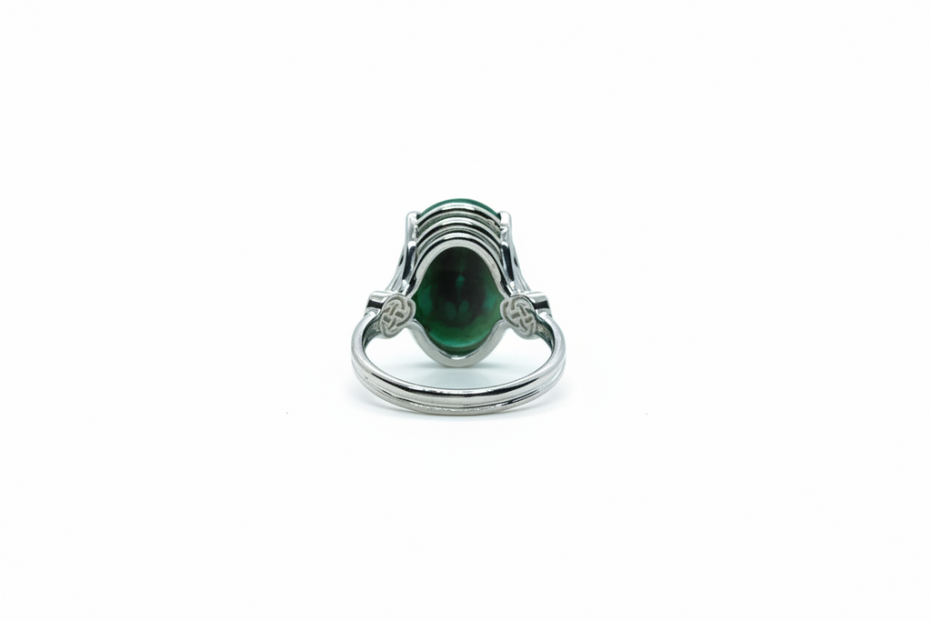 Dark Green Quartz Oval