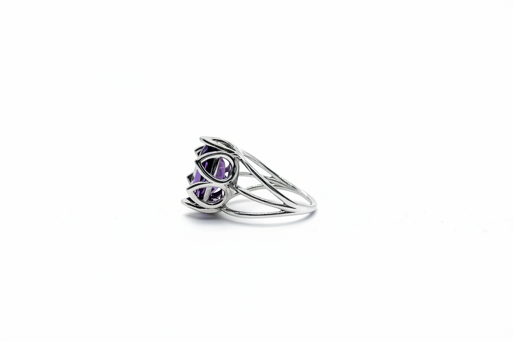 Amethyst Silver Ring