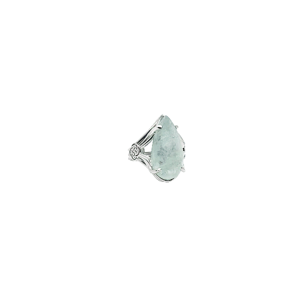 Aquamarine Silver Ring
