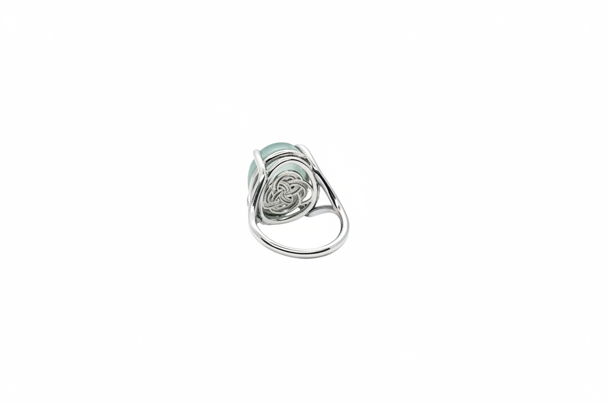 Aquamarine Silver Ring